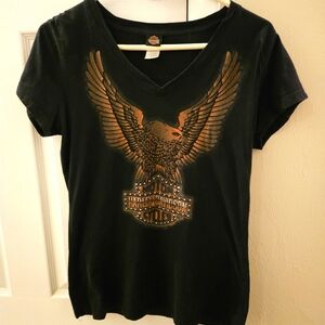 Womans Harley Davidson  T shirt large